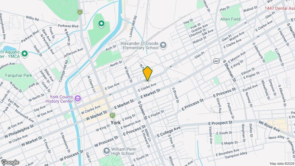 258 E Philadelphia St Map and Location Details