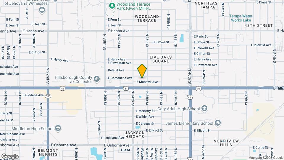 3416 E Mohawk Ave Map and Location Details
