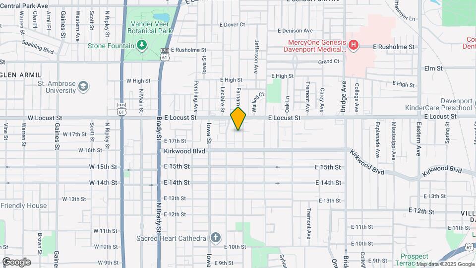 1718 Farnam St Map and Location Details