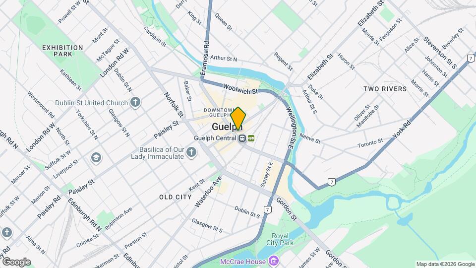 5 Wyndham St N Map and Location Details