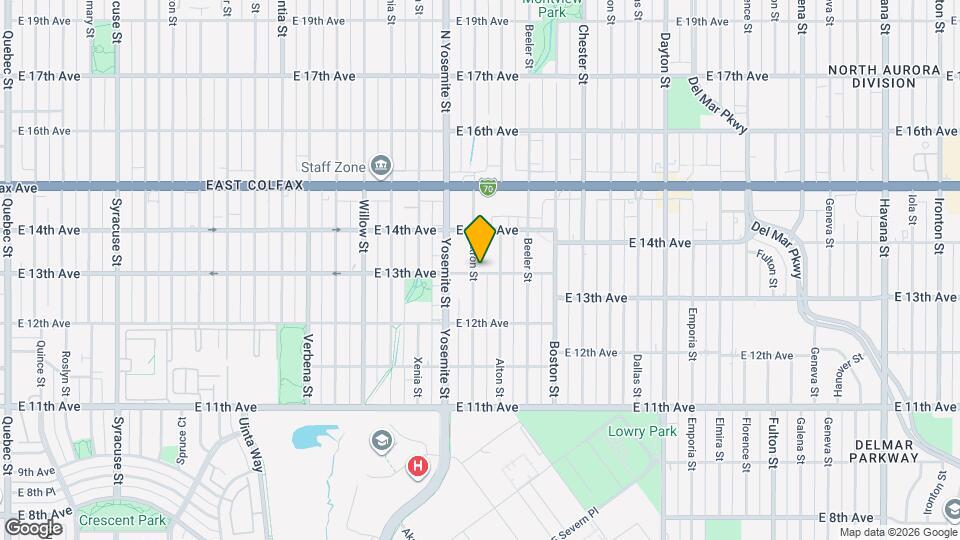 1302 Akron St Map and Location Details