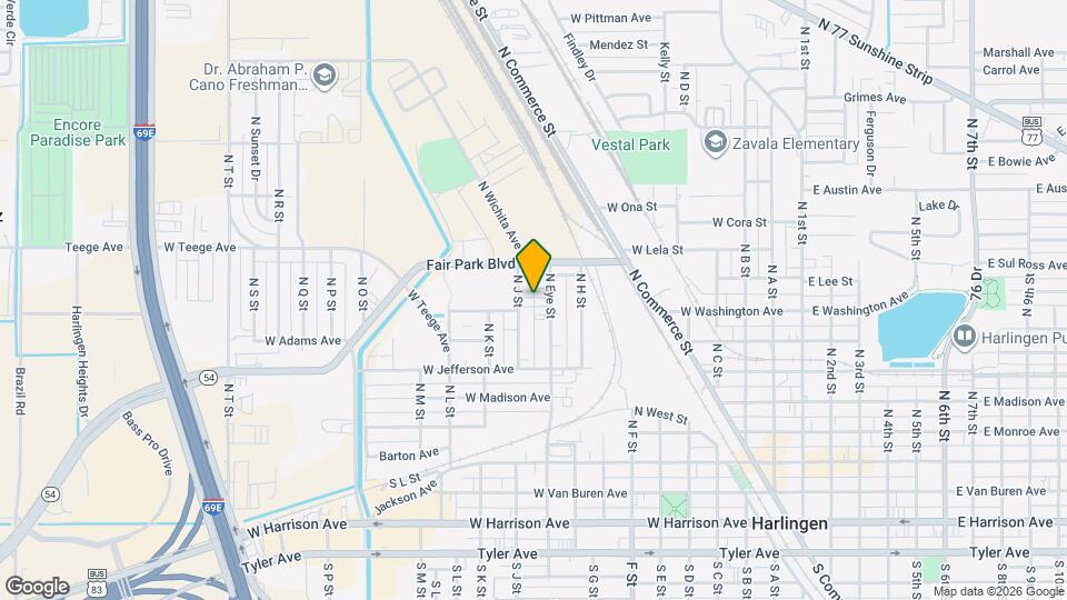 613 N Eye St Map and Location Details