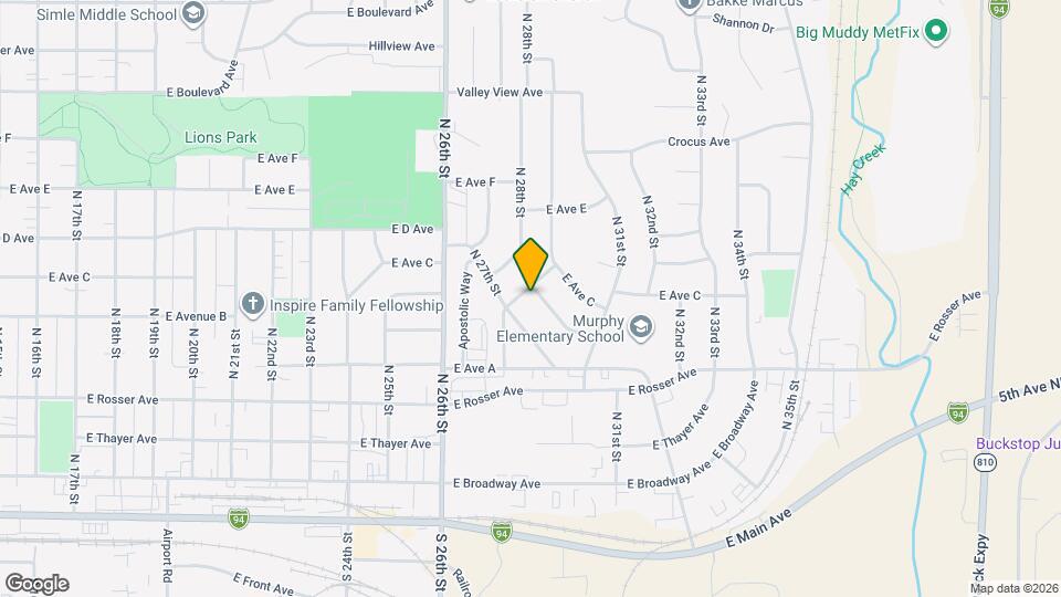 611 N 29th St Map and Location Details