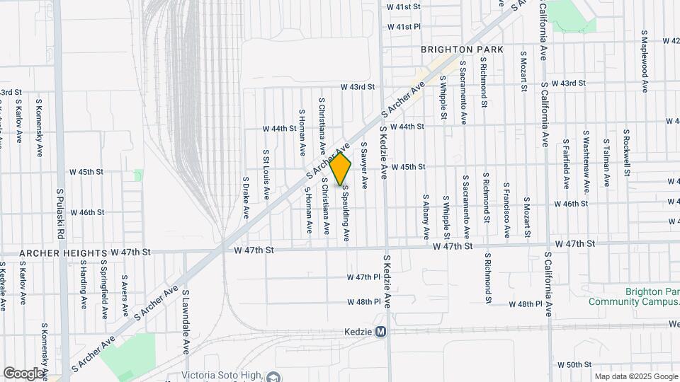 4528 S Spaulding Ave Map and Location Details