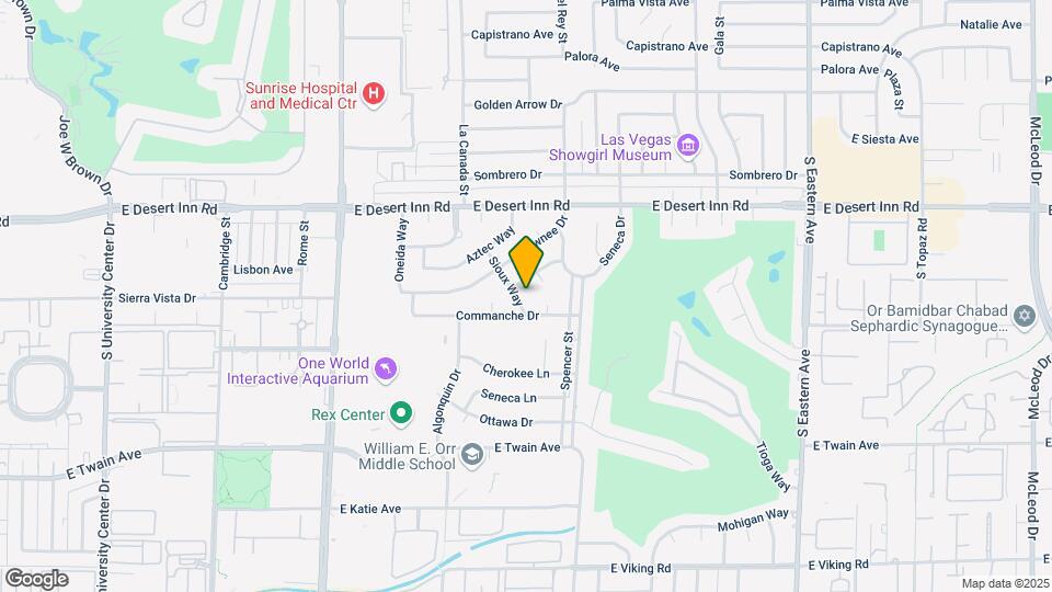 3412 Sioux Way Map and Location Details