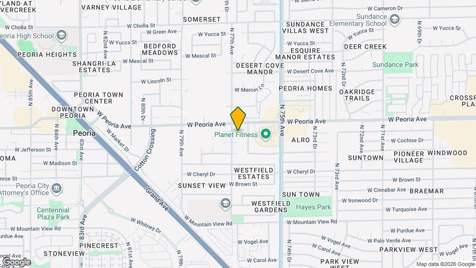 7637 W North Ln Map and Location Details