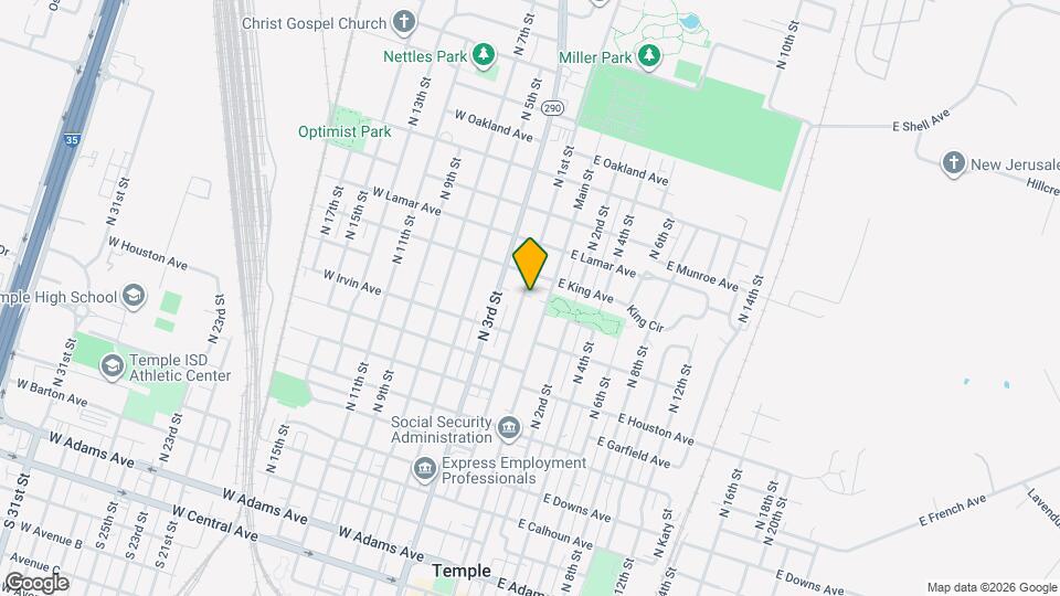 1015 N 1st St Map and Location Details