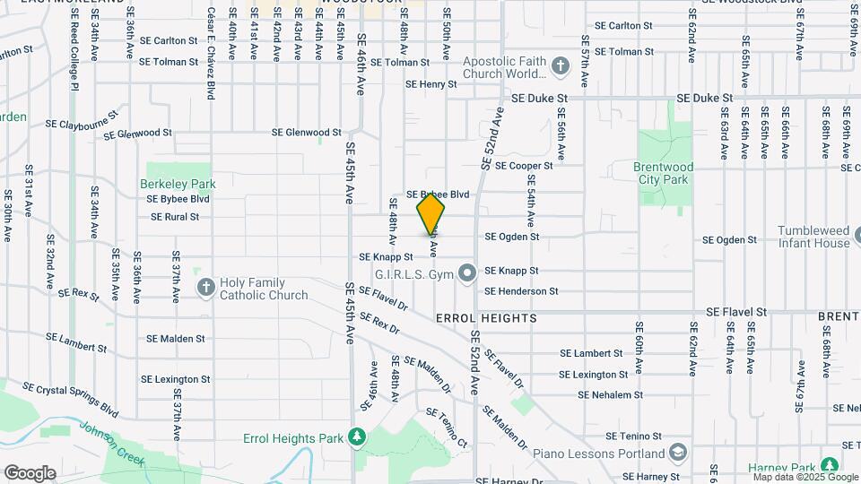 4934 SE Ogden St Map and Location Details