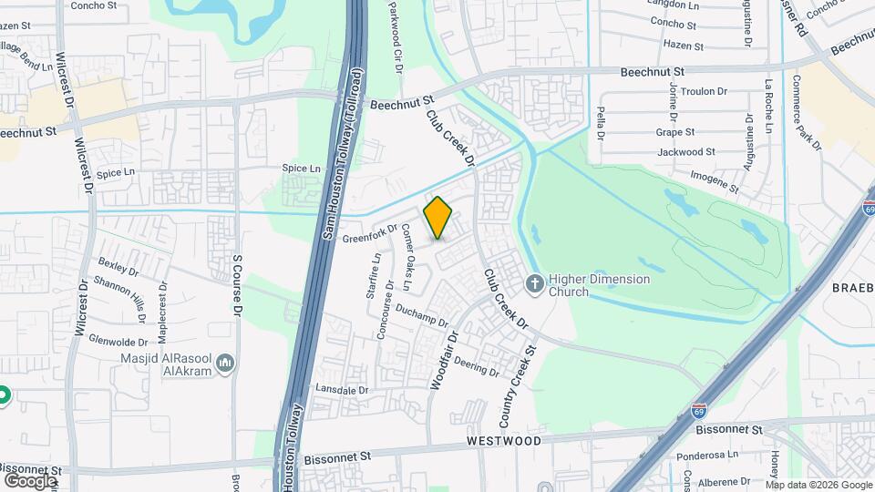 9339 Stonecreek Ln Map and Location Details