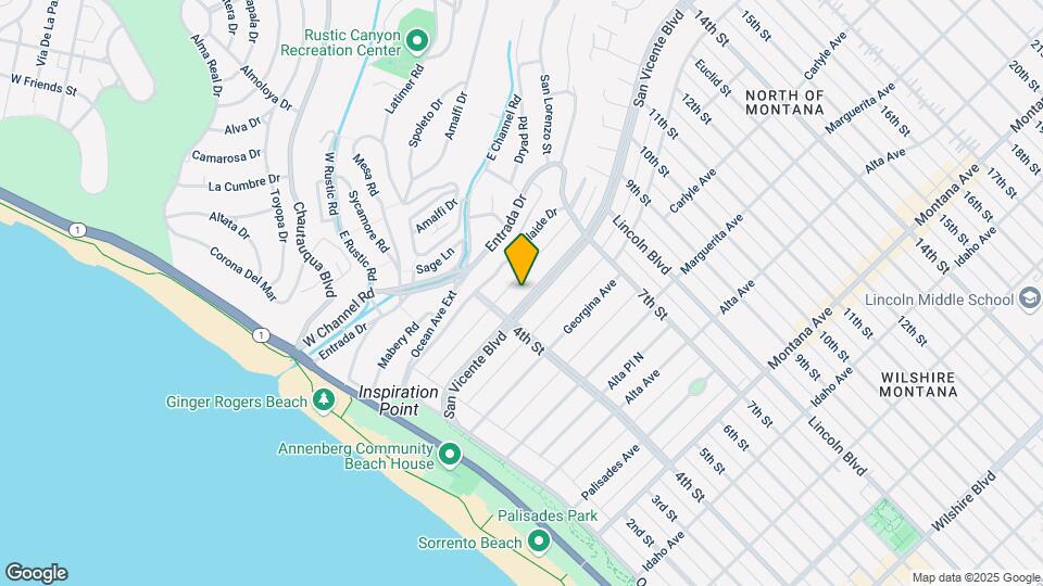 421 San Vicente Apartments Mapa y Detalles de la Ubicación