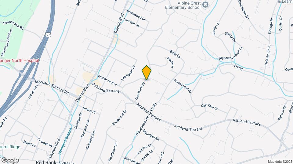 4240 Crestview Dr Map and Location Details