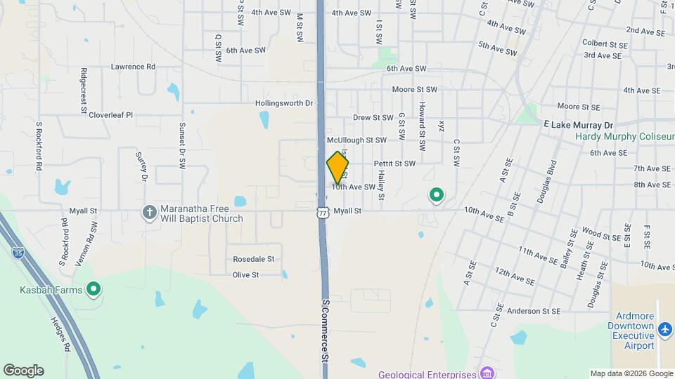 1106 S Commerce St Map and Location Details