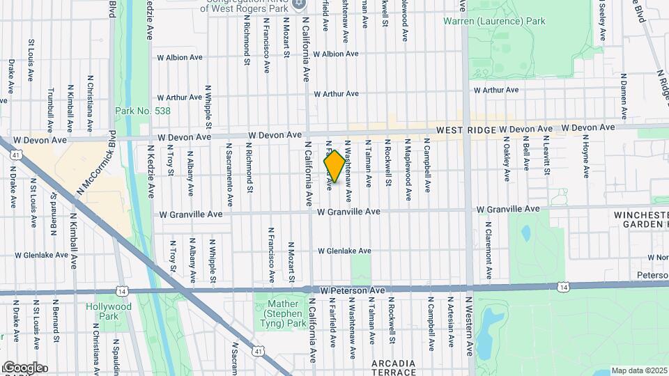 6237 N Fairfield Ave Mapa y Detalles de la Ubicación