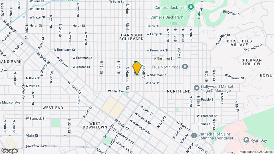 1519 W Sherman St Map and Location Details