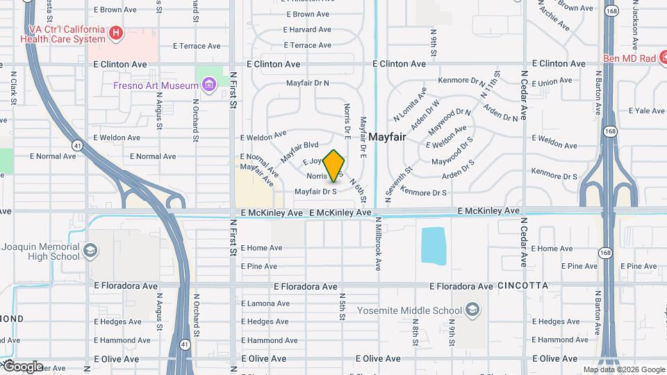 3465 Mayfair Dr S Map and Location Details