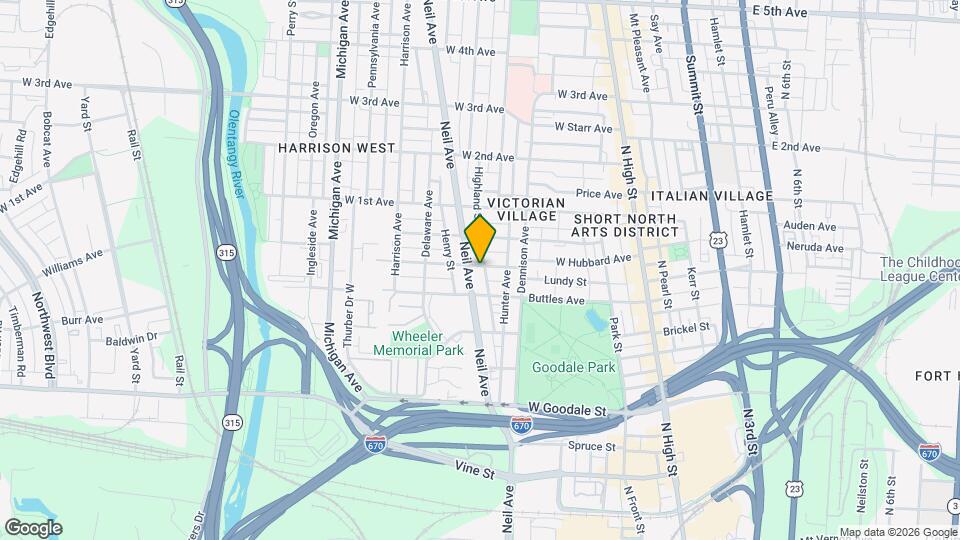 251 W Hubbard Ave, Unit 2 Map and Location Details