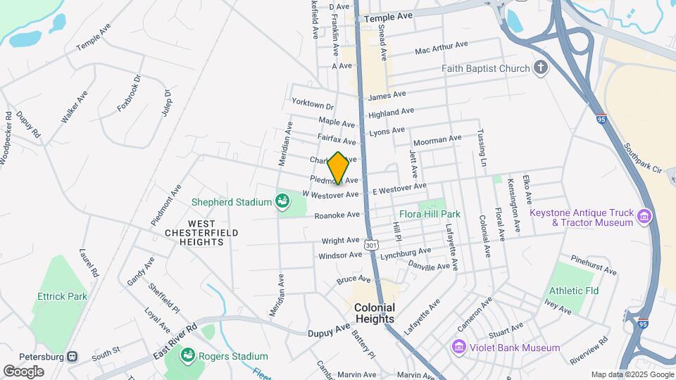 136 W Westover Ave Map and Location Details