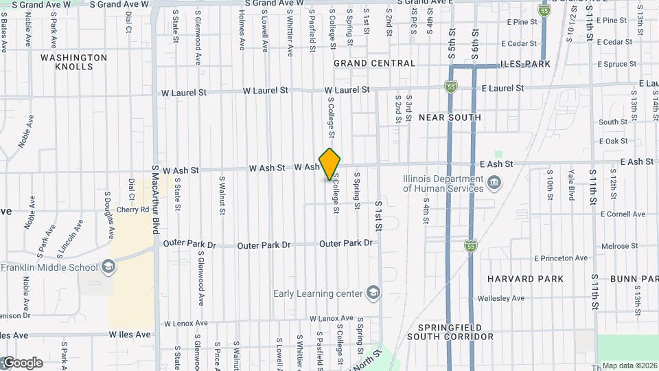 2027 S College St Map and Location Details