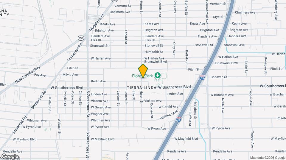 1518 Huron St Map and Location Details