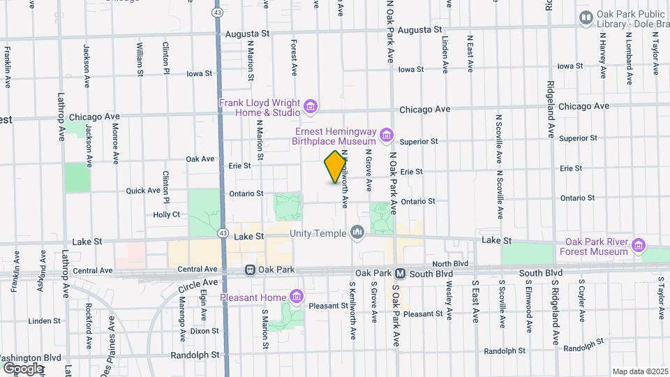 221 N Kenilworth Ave Map and Location Details