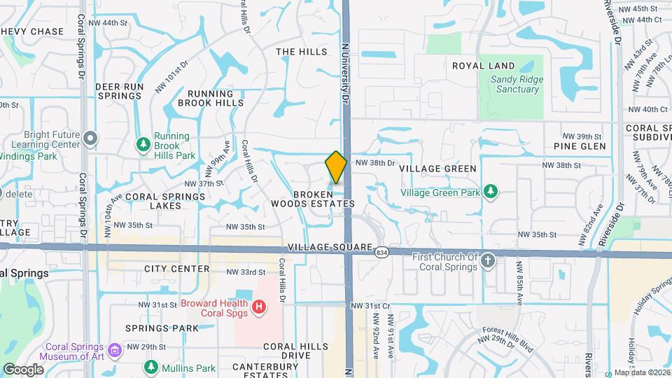 3652 N University Dr Map and Location Details