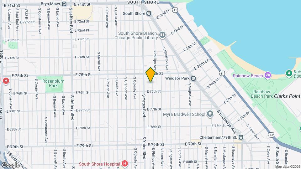 7536 S Phillips Ave, Unit New York Property nest Inc. Map and Location Details