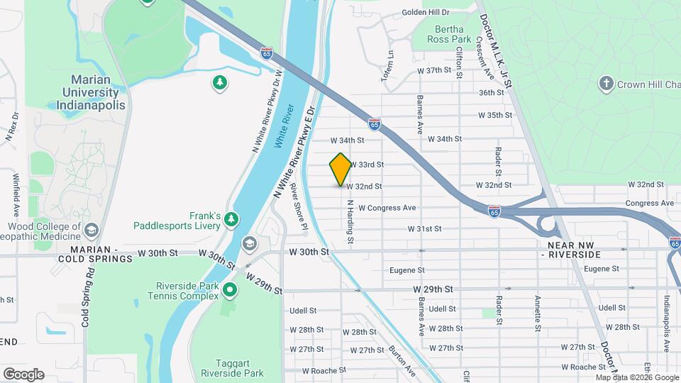 1415 W 32nd St Map and Location Details