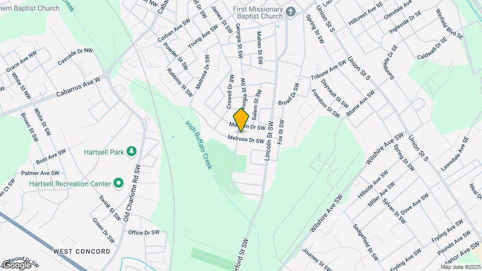 323 Melrose Dr SW Map and Location Details