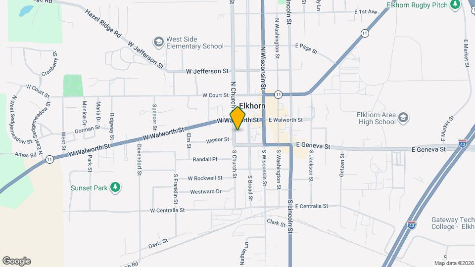 11 S Church St Map and Location Details