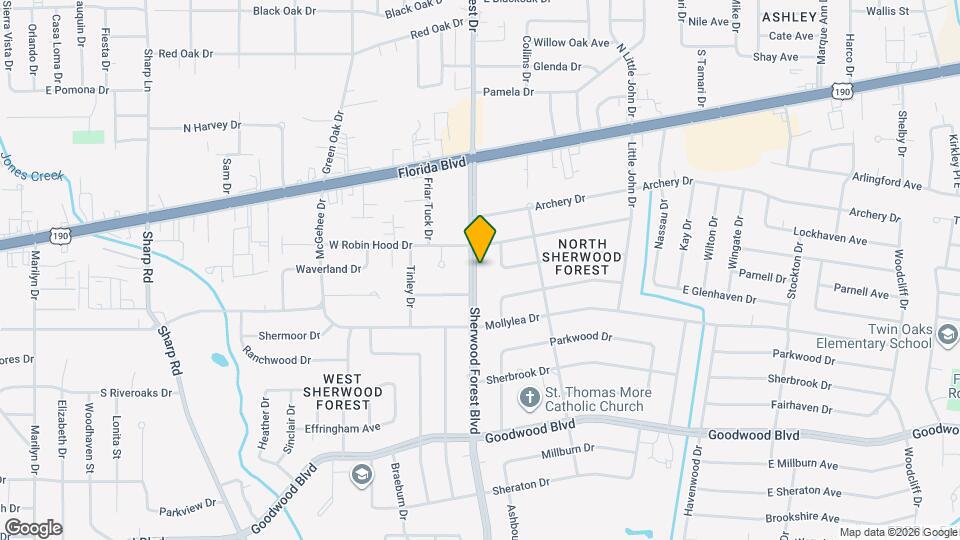375 Sherwood Forest Blvd Map and Location Details
