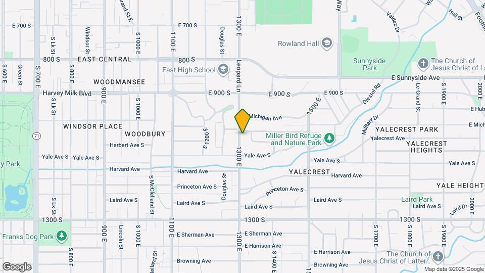 1013 S 1300 E Map and Location Details