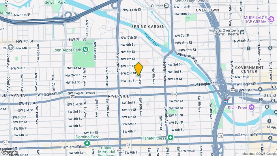 114 NW 10th Ave Map and Location Details