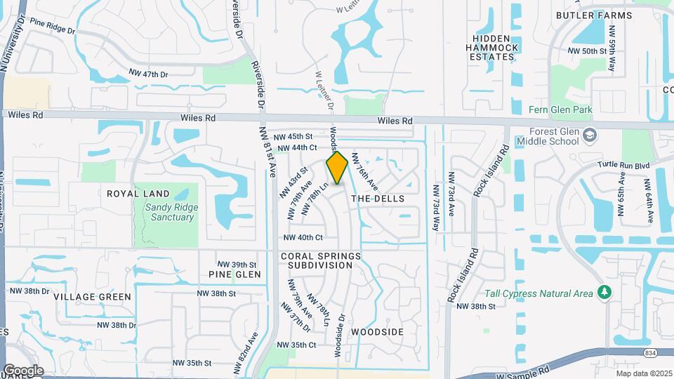 7761 NW 42nd Pl Map and Location Details