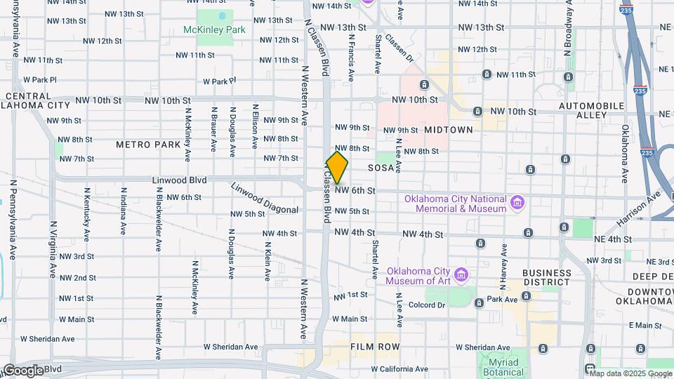 921 NW 6th St Map and Location Details