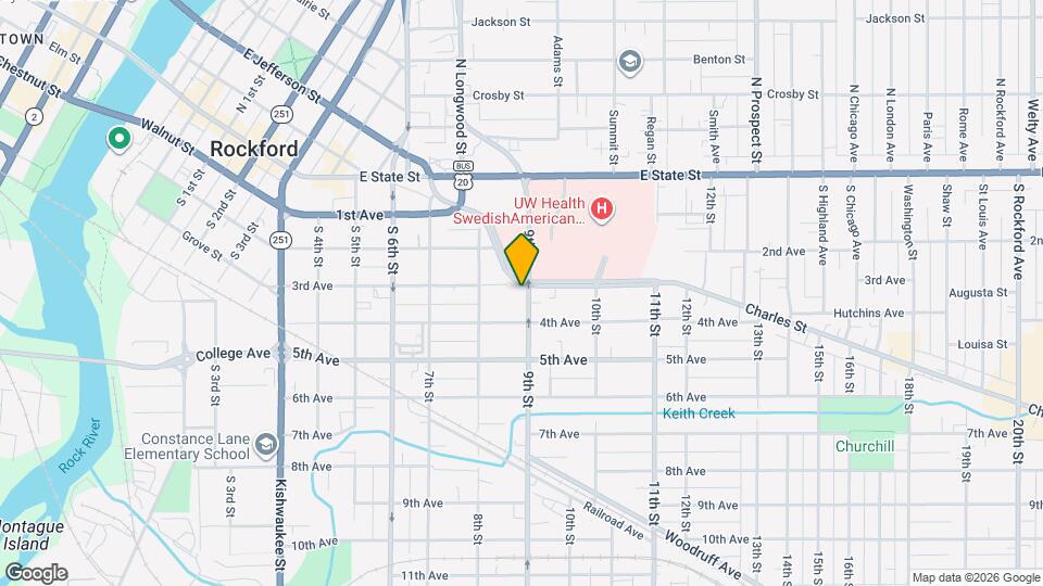 409 9th St Map and Location Details