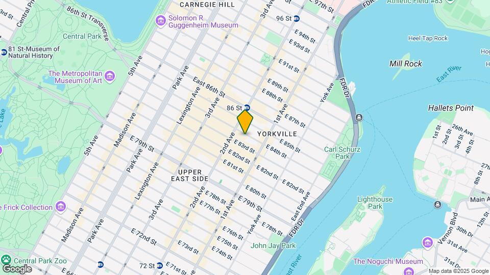 318 East 84th Street Mapa y Detalles de la Ubicación