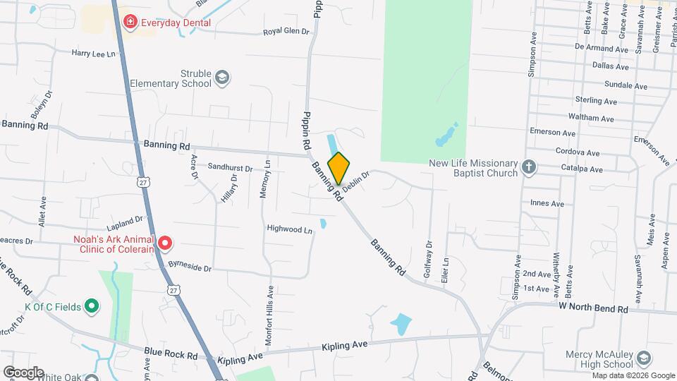 2448 Banning Rd Map and Location Details