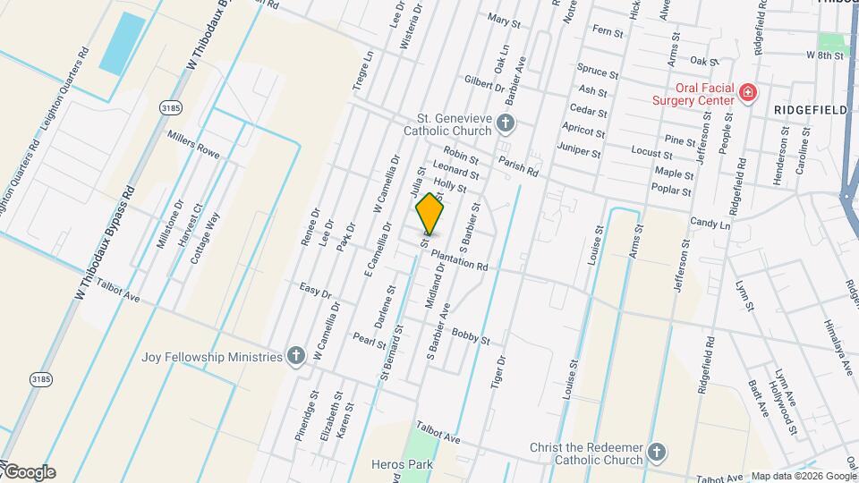 1603 St Bernard St Map and Location Details