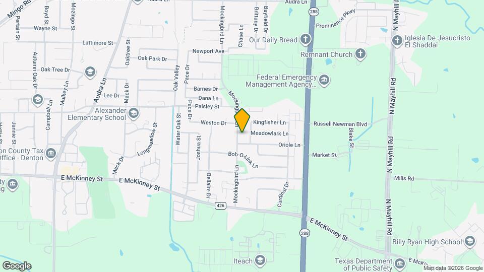 312 Mockingbird Ln Map and Location Details