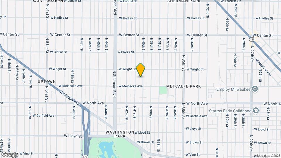 2435-2437 N 40th St Map and Location Details