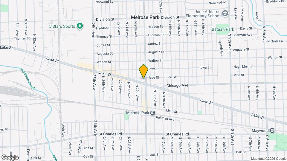 714 Broadway Ave Map and Location Details