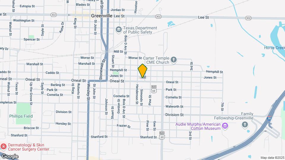 1808 Oneal St Map and Location Details