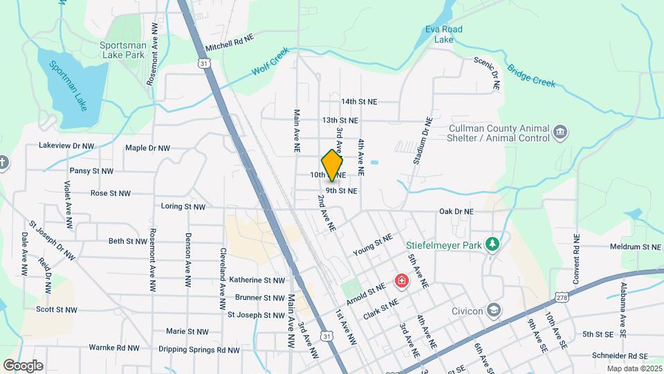 207 9th St NE Map and Location Details