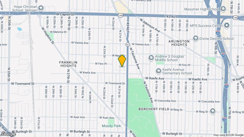 3524 N 21st St Map and Location Details