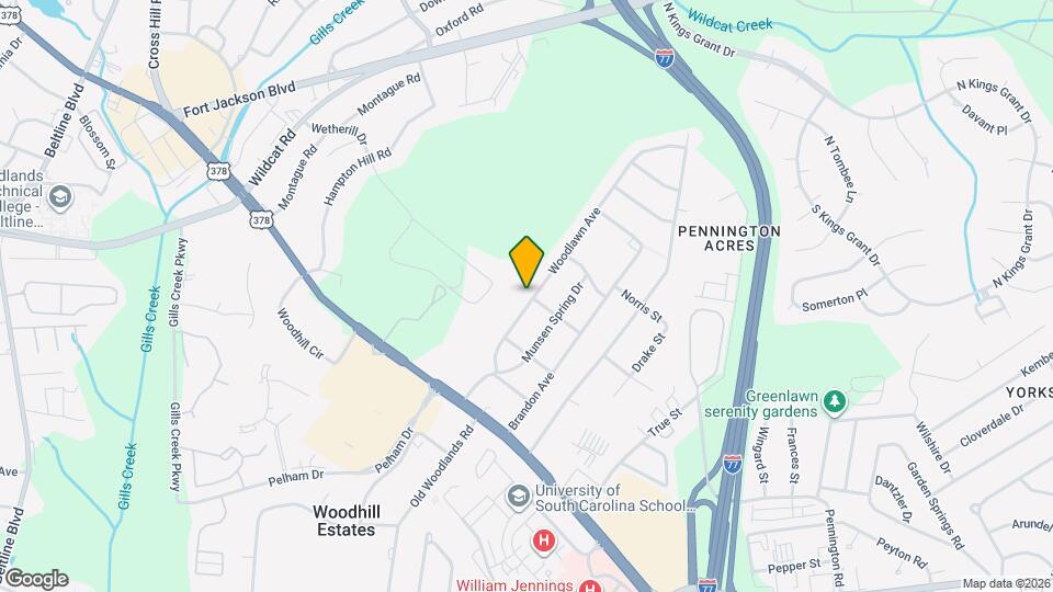 937 Woodlawn Ave Map and Location Details