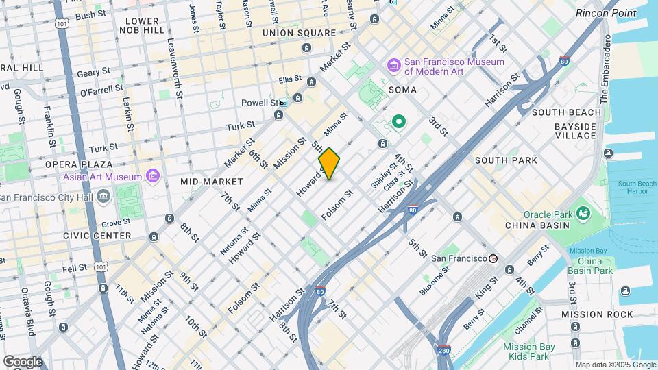 435-437 Tehama Street Mapa y Detalles de la Ubicación