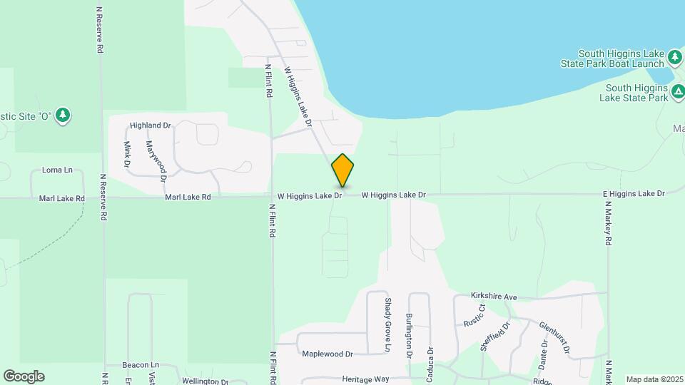 421 W Higgins Lake Dr Mapa y Detalles de la Ubicación