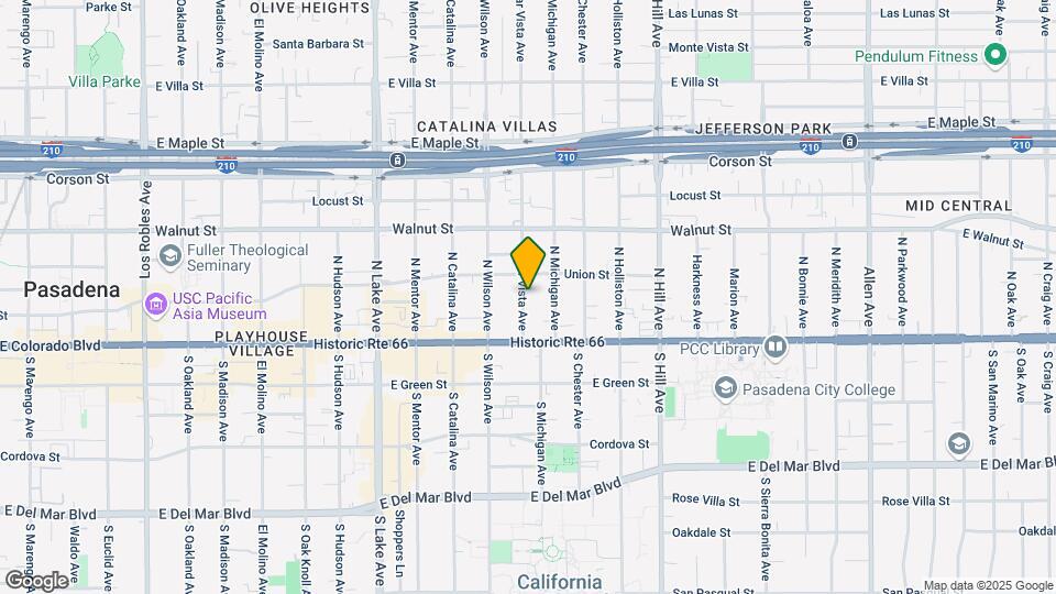64 N Mar Vista Ave, Unit 105 Map and Location Details