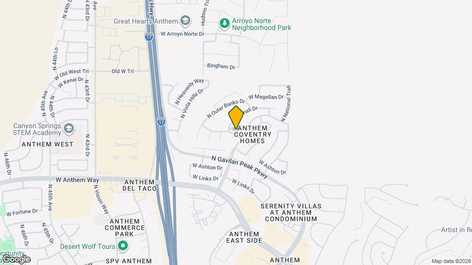 3720 W Rushmore Dr Map and Location Details