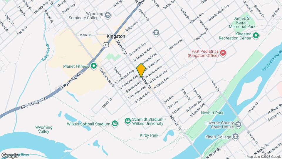 414-416 Market St, Unit Store Mapa y Detalles de la Ubicación